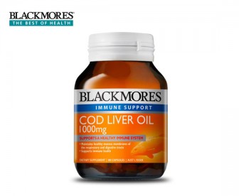 Blackmores 澳佳宝 鳕鱼肝油胶囊1000mg 80粒 Blackmores 澳佳宝 鳕鱼肝油胶囊1000mg 80粒